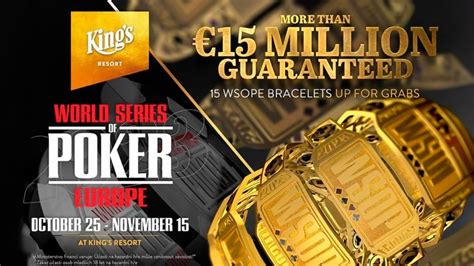 wsop europe 2015|World Series of Poker Europe .